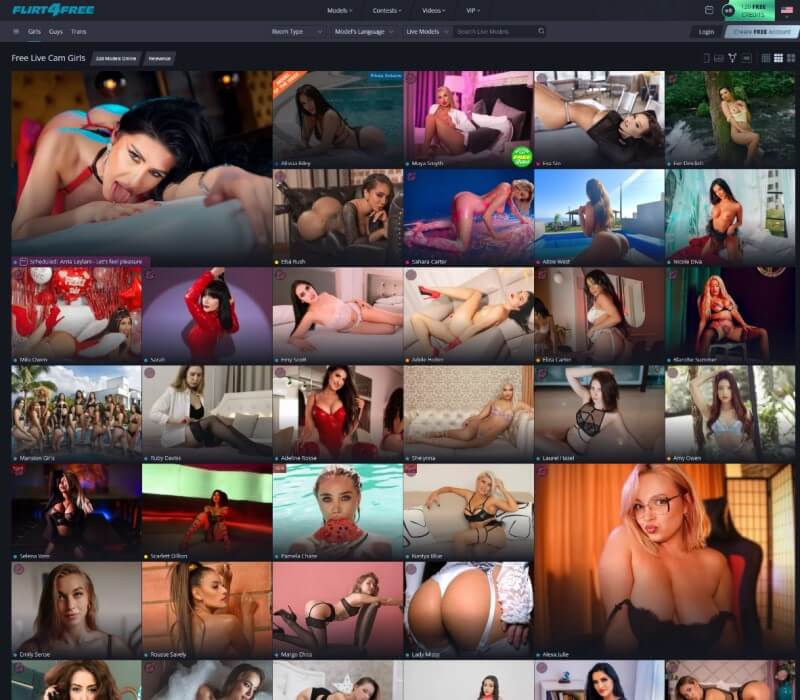 Flirt4free.com homepage